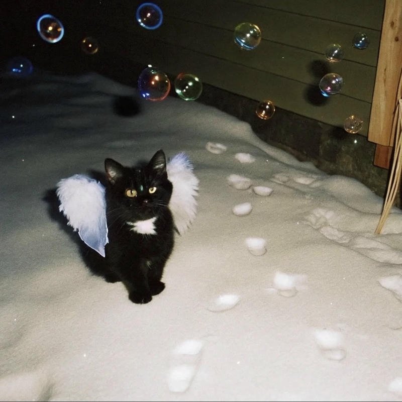 Throwback digital hero symbol forming retro pfp