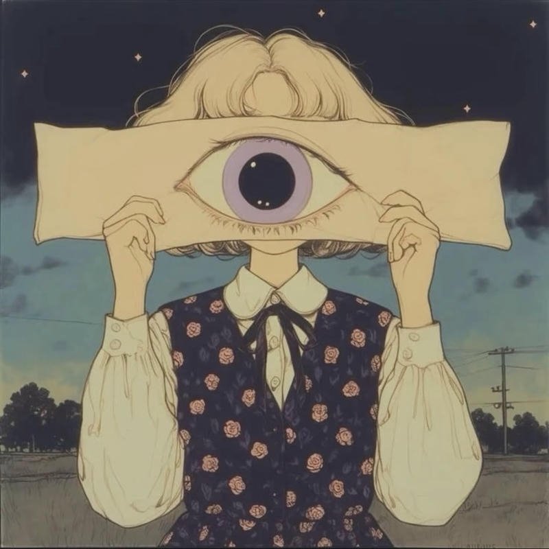 Unsettling horror entity art designed scary pfp anime