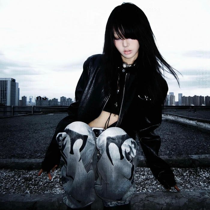 Urban rooftop skyline framing atmospheric drippy pfp