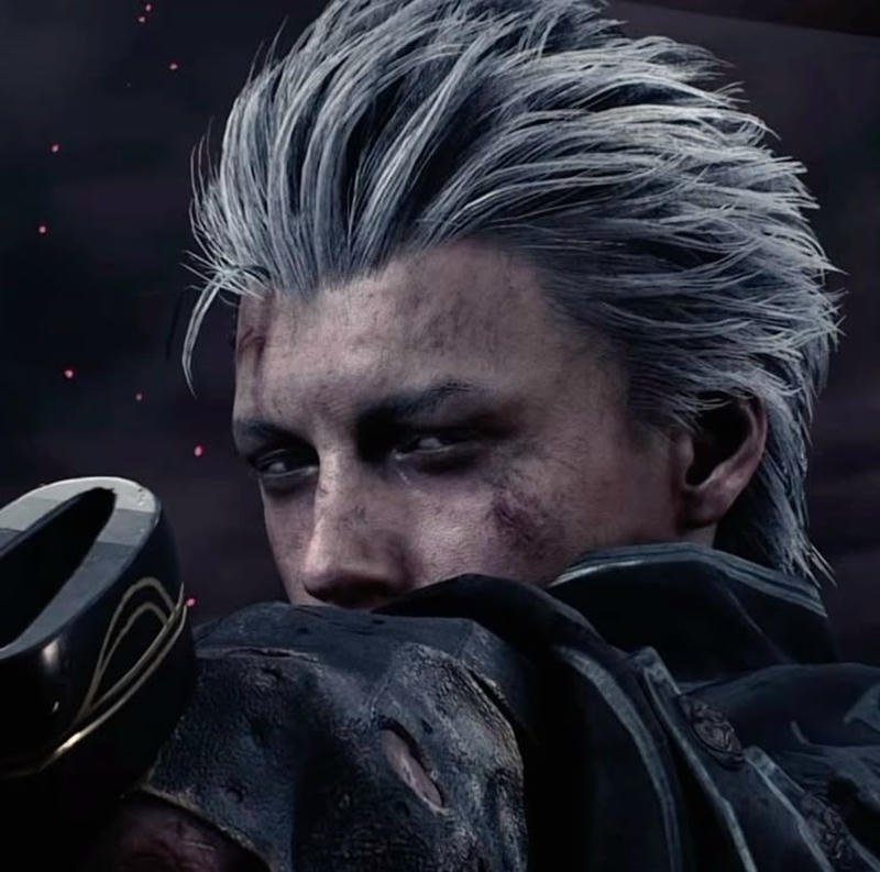 Vergil pfp serious face legendary demon hunter icon