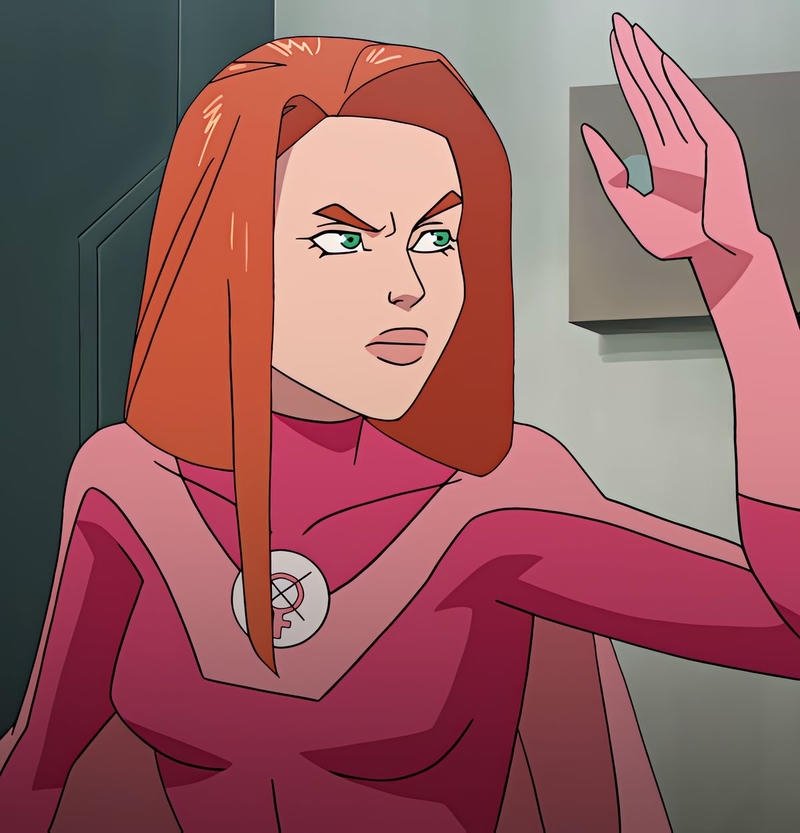 Vivid energy guardian avatar appearing Atom Eve pfp