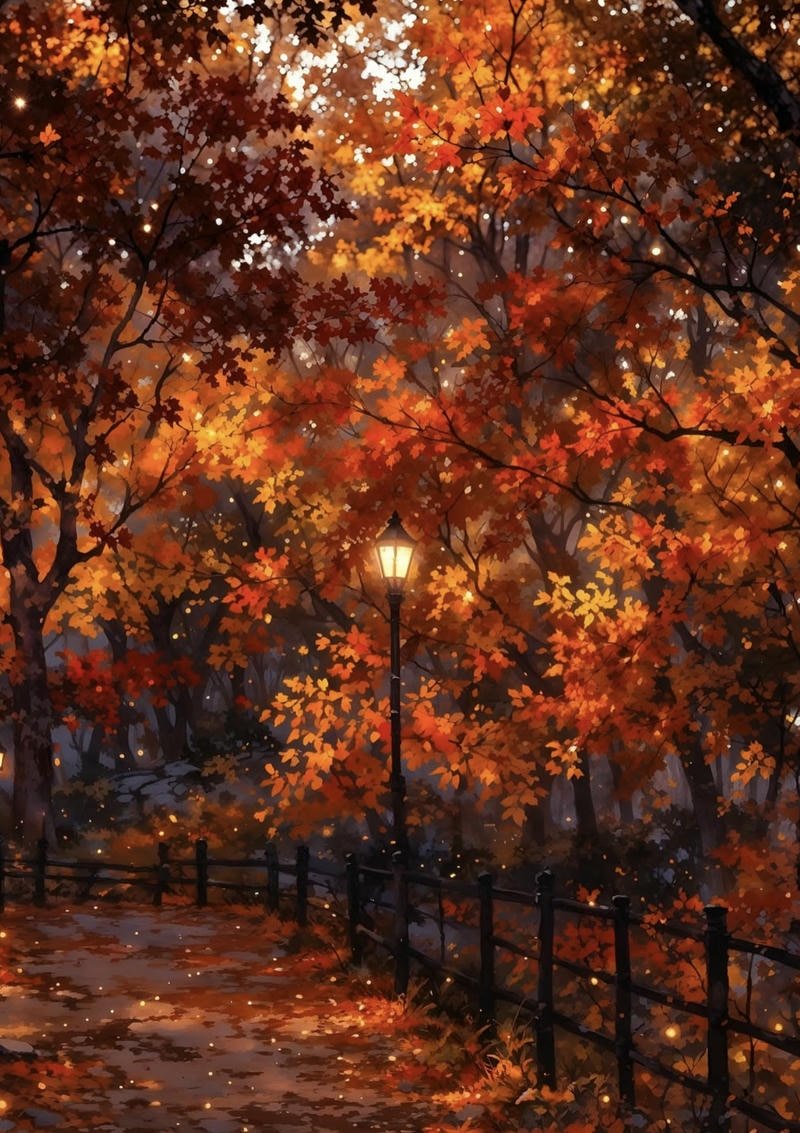 Warm toned nature background designed as aesthetic fall pfp profile image