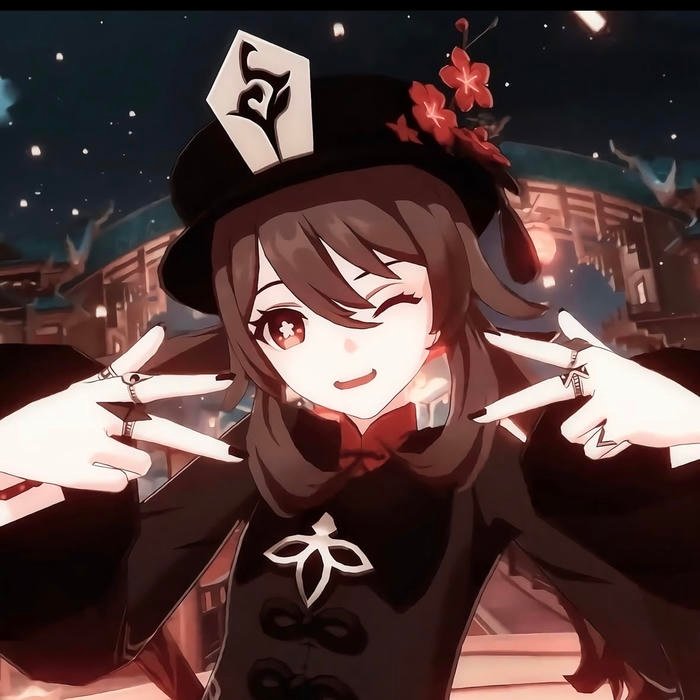 Whimsical supernatural theme embodied within enchanting Hu Tao pfp