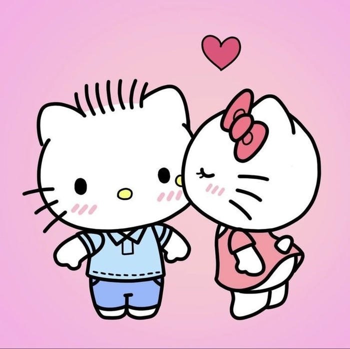 image i love my bf pfp with soft hearts