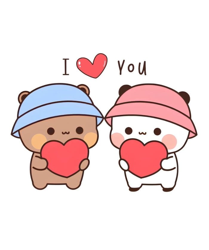 romantic pastel artwork made for i love my bf pfp