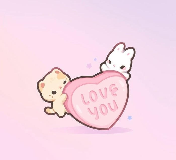 soft glow effect added to i love my bf pfp