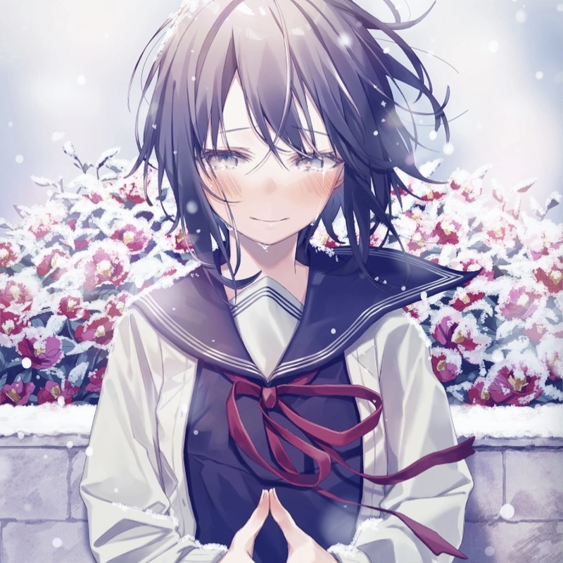 Alone feeling sad pfp girl with distant look