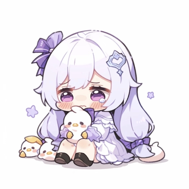 Deep feeling sad pfp girl with empty distant stare