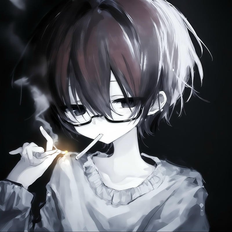 Dim mood anime persona artwork designed depressed anime pfp