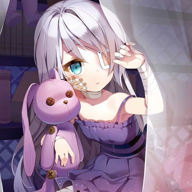 Heavy feeling sad pfp girl with still expression