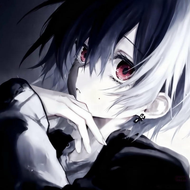 Quiet sorrow manga face image used depressed anime pfp