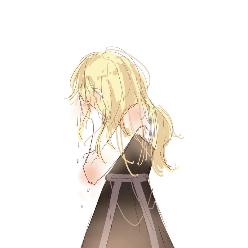 Sad pfp girl with soft tears and gentle sadness