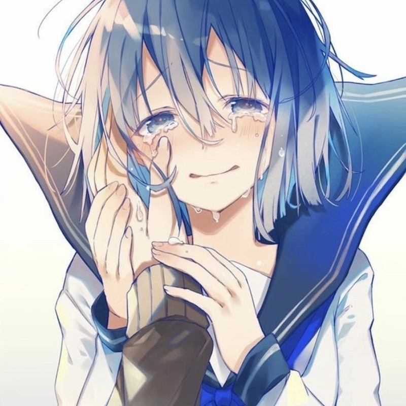 Subdued sadness sad pfp girl with calm look